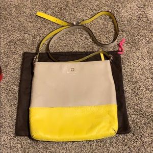 Kate space yellow/tan crossbody bag